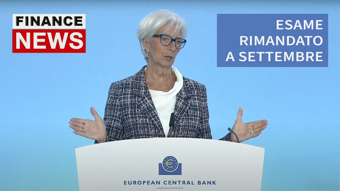 BCE, le elezioni, Trump ed i tassi: esame rimandato a settembre