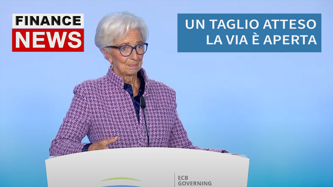 Lagarde: un taglio atteso, la via dell'Easing è aperta